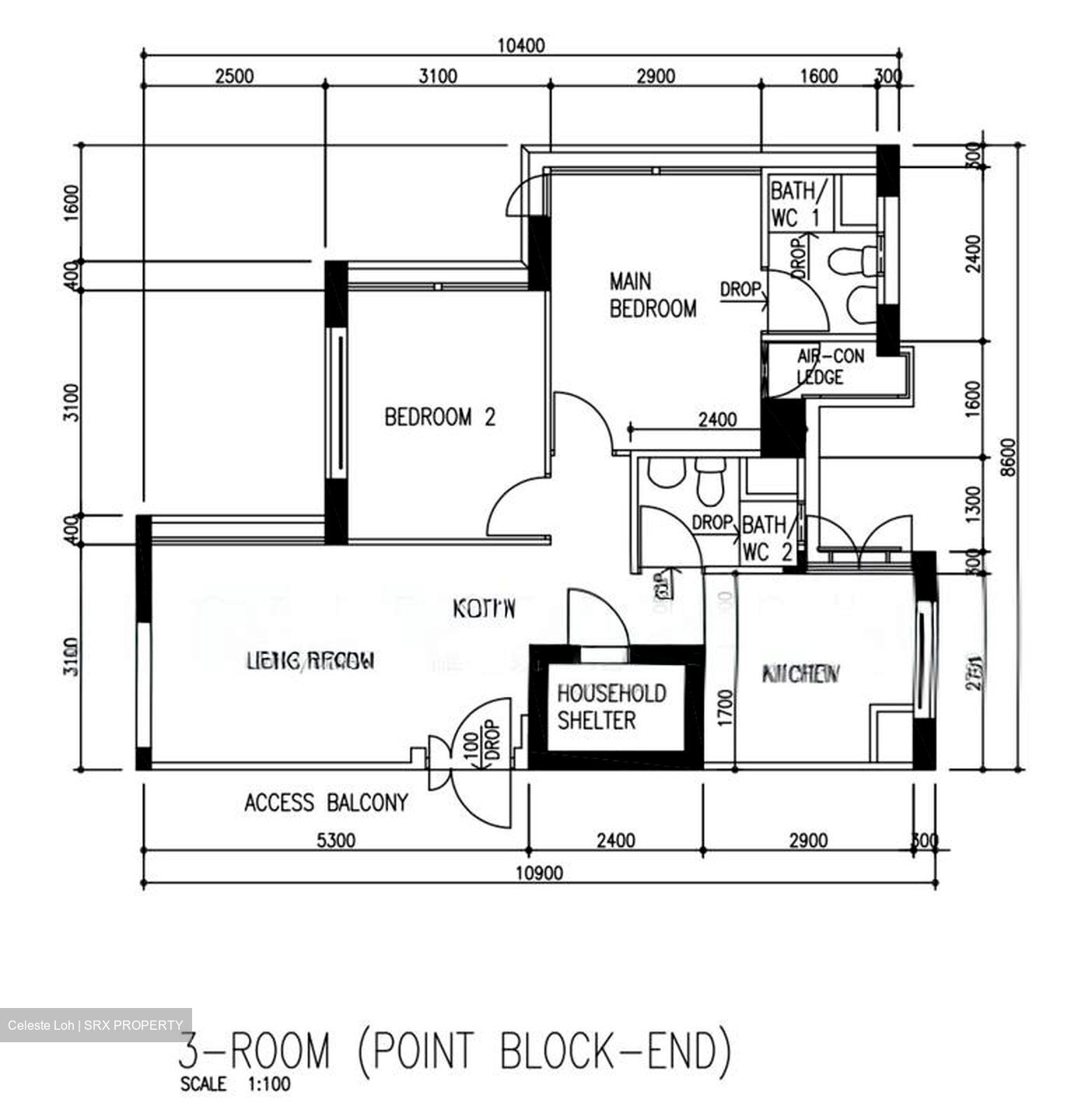 Blk 33 Eunos Court (Geylang), HDB 3 Rooms #505353781